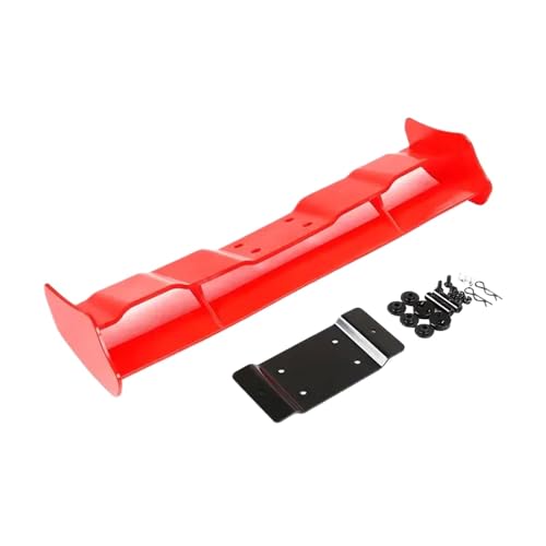 ZJNWTVUH Heckflügel -Upgrade -Kit Kompatibel mit 1/5 -Skalen -RC -Autos kompatibel mit Rovan King Motor Rovan 5B Teile(Nylon Wing Kit Red) von ZJNWTVUH