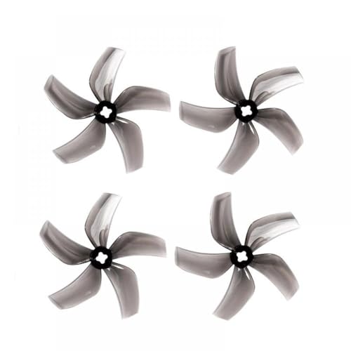 ZJNWTVUH Kompatible Ersatzpropeller Kompatibel mit FPV Racing Quadcopter Multirotor RC Drone – 12 Paar 76 mm 3 Zoll Kanalpropeller(12 Pairs Gray) von ZJNWTVUH