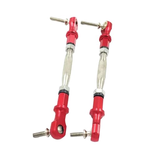 ZJNWTVUH Lenkschlossschloss Spurstange Set 2pcs kompatibel mit 1/5 RC -Autos Buggy -Teile kompatibel(Red) von ZJNWTVUH