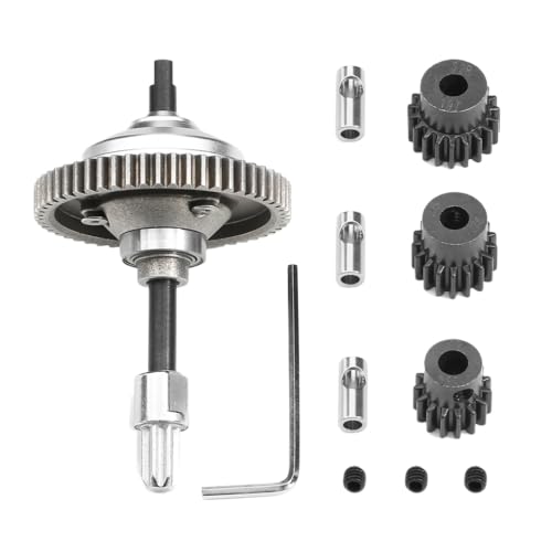 ZJNWTVUH Metall -Center -Differential -Kit mit 15T 17T 19T -Ritzelgetragen kompatibel mit 6780 4x4 Stampede Hoss 4x4 Upgrade -Teile von ZJNWTVUH