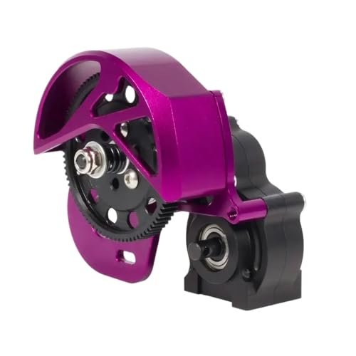 ZJNWTVUH Metall-RC-Crawler-Getriebe, 3-Gang-Getriebesatz, kompatibel mit 1/10 Off-Road II SMT10 VS4-10 Upgrade-Teilen(Purple) von ZJNWTVUH