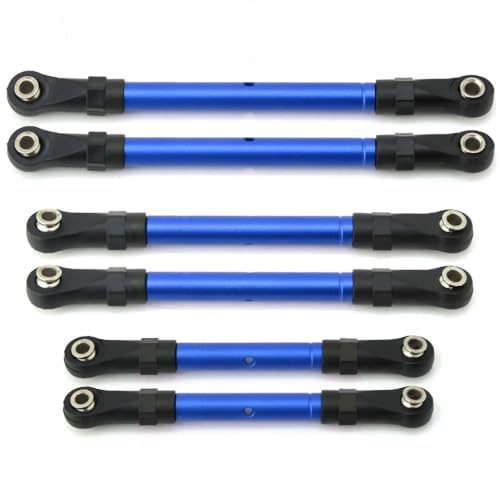 ZJNWTVUH Metall Turnbuckle Rod Link Kompatibel mit 1/10 RC -Autos kompatibel mit Hoss Stampede 4x4 Upgrade -Teile(Blue) von ZJNWTVUH