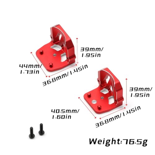ZJNWTVUH Metallverstärkter Motormontagesitz 7760 kompatibel mit 1/5 6s 8s und 1/6 XRT RC -Fahrzeug -Upgrade -Teilezubehör(Blue) von ZJNWTVUH