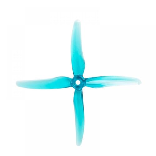 ZJNWTVUH Paar kompatibel 5 1 Zoll Propeller 5 mm Montageloch Kompatibel mit Quadcopter RC Drone FPV Racing Flugzeuge(Blue) von ZJNWTVUH