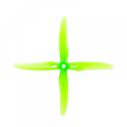 ZJNWTVUH Paar kompatibel 5 1 Zoll Propeller 5 mm Montageloch Kompatibel mit Quadcopter RC Drone FPV Racing Flugzeuge(Green) von ZJNWTVUH