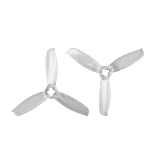 ZJNWTVUH Racing Drone Propeller 3 Zoll 3- CW CCW kompatibel mit Freestyle FPV 20 Stück 10 Paar(Clear) von ZJNWTVUH