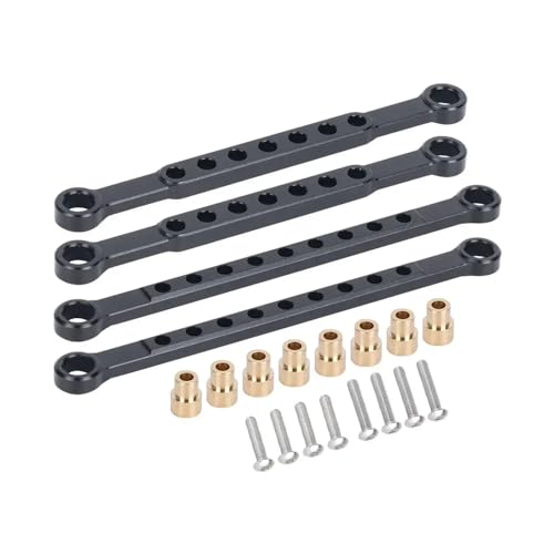 ZJNWTVUH Stabilisator-Set aus Aluminium vorne und hinten in Schwarz, Titanblau, Kompatibel mit Allradantrieb, kompatibel mit 4x4 BL-2S-Teilen(Black) von ZJNWTVUH