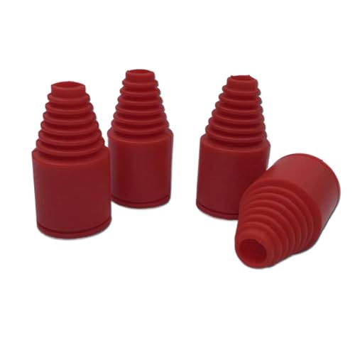 ZJNWTVUH Universal Gasachse Stiefelstaubabdeckung Ersatz Kompatibel mit 1/5 -Skala RC Buggy Upgrade 4pc Set(Red Silica Gel) von ZJNWTVUH