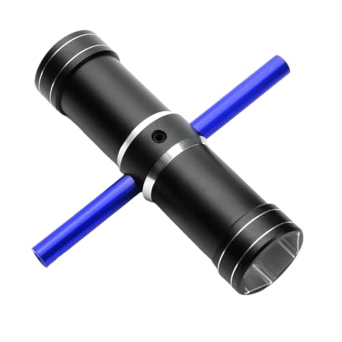 ZJNWTVUH Universal Radschlüssel Sechskantschraubendreher Kompatibel mit 1/5 -Skala RC -Autos kompatibel mit verschiedenen Modellen 24 mm 25 mm 4,0 mm 5,5 mm(Blue) von ZJNWTVUH