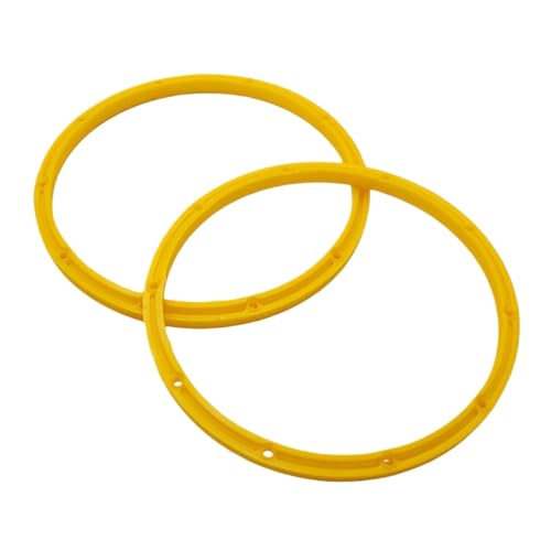 ZJNWTVUH Upgrade innerer oder äußerer Beadlock -Ring Kompatibel mit 1/5 -Skala -RC -Autos, die mit Gasbuggy -LKWs Rovan KM 5B 5T 5SC Rofun kompatibel sind(Inner Yellow) von ZJNWTVUH