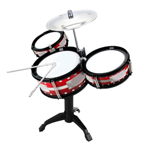 Kids Drum Toy Set Jazz Drum Kit Bildung Percussion Musikinstrument Tragbares Leichte Kinder -Drum -Kit für Kinder Heimkindergartenschule (Typ 1) von ZJchao