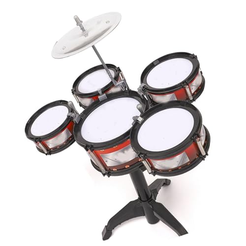 Kids Drum Toy Set Jazz Drum Kit Bildung Percussion Musikinstrument Tragbares Leichte Kinder -Drum -Kit für Kinder Heimkindergartenschule (Typ 3) von ZJchao