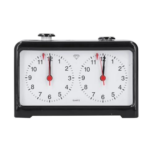 Präziser Schachuhr-Timer, Retro-Ornamente, Batteriebetriebener Schach-Timer, Multifunktionaler ABS-Schach-Timer mit Gebogenem Minutenzeiger und Stabiler Basis, Ideal für Schach, von ZJchao