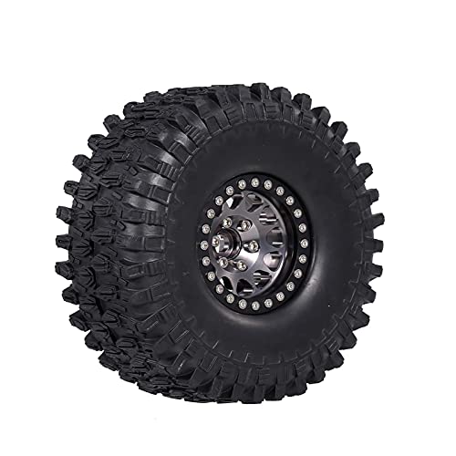 RC Reifen, RC Rock Mud Reifen Metallnaben 1/10 RC Rock für Traxxas TRX-4 TRX-6 Axial Scx10 90046 (#1) von ZJchao