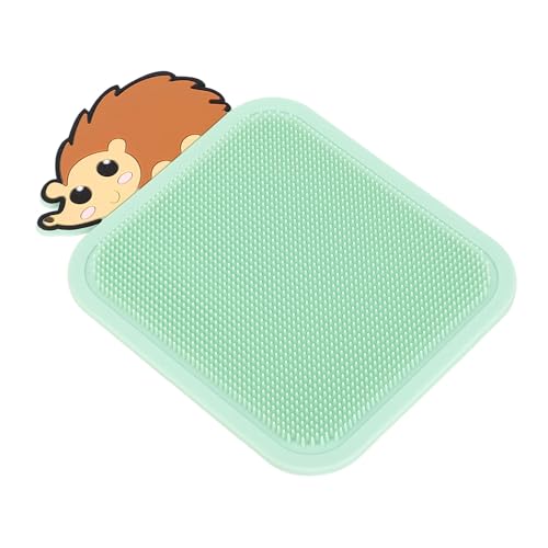 Weiche Igel-Cartoon-Silikon-Sensormatte, Spielzeug für , Hand-Augen-Koordinationsübungen, Lernpad, Größe 11,5 X 17 cm (Green) von ZJchao