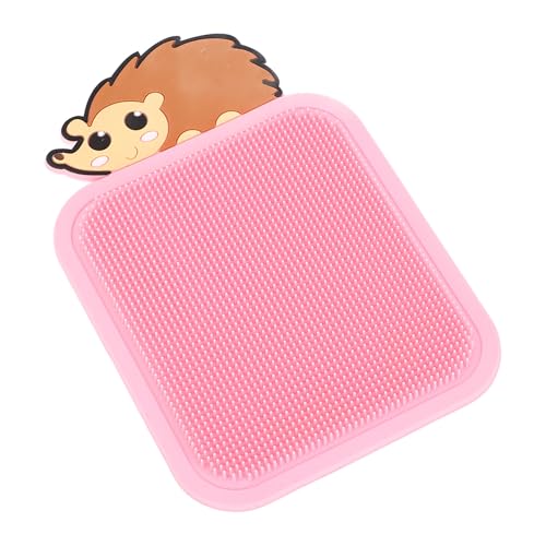 Weiche Igel-Cartoon-Silikon-Sensormatte, Spielzeug für , Hand-Augen-Koordinationsübungen, Lernpad, Größe 11,5 X 17 cm (PINK) von ZJchao