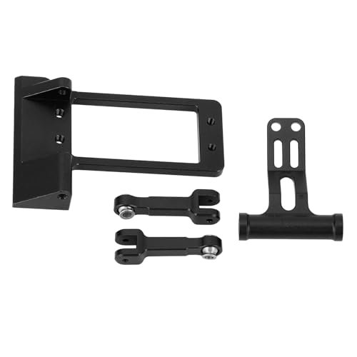 ZJchao 1/10 RC Servo Mount Hydrauliklenkungskit Aluminiumlegierung für SCX10 III AR45P RC -Auto (Black) von ZJchao