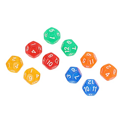 ZJchao 12 -seitige Würfel, Polyedrische Würfel Set Farbige Polyedrische 40pcs 5 Farben Transparente Dados für Brettspiele und Lehrmathematik ZJchao 12 -seitige Würfel, Polyedrische Würfel Set Farbige Polyedrische 40pcs 5 Farben Transparente Dados für Brettspiele und Lehrmathematik von ZJchao