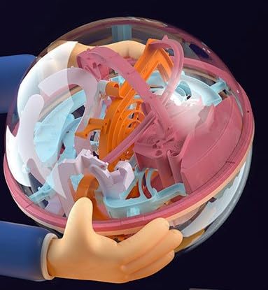 ZJchao 3D -Ball, 7 Zoll Bildungsspielzeug Brain Games Spielzeug 3D Labyrinth Ball für Teenager Erwachsene ZJchao 3D -Ball, 7 Zoll Bildungsspielzeug Brain Games Spielzeug 3D Labyrinth Ball für Teenager Erwachsene von ZJchao