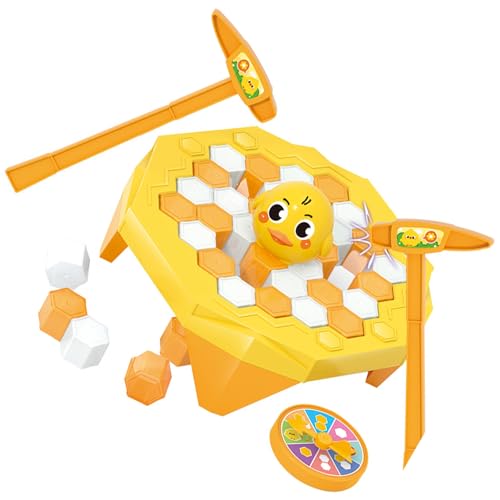 ZJchao Baby Trap Break Ice Spiel Tier Interaktive Figur Ice Block Knock Breaking Kinderspiel (Yellow) von ZJchao