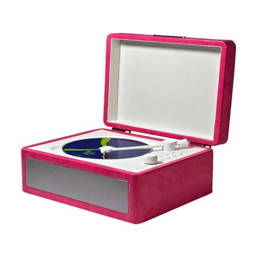 ZJchao CD-Player mit Tray TYP, BT 5.0 Kassettenplattenplayer & Lautsprecher, USB-Drive-Wiedergabe von HiFi Sound Quality, Fernbedienung, 6-8 Stunden Spielzeit für Musikbegeisterte und von ZJchao