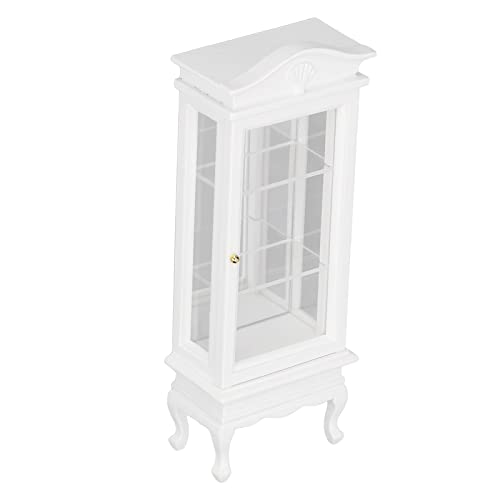 ZJchao Dollhouse -Bücherregal, 1:12 Puppenhaus Miniaturschrank Holzsimulation Weiße Lichtbogen -Dach Einzelner Türpuppenhausausstellungsschrank Buchhandlung für Bücher Miniatur Bücherregal Doll House ZJchao Dollhouse -Bücherregal, 1:12 Puppenhaus Miniaturschrank Holzsimulation Weiße Lichtbogen -Dach Einzelner Türpuppenhausausstellungsschrank Buchhandlung für Bücher Miniatur Bücherregal Doll House von ZJchao