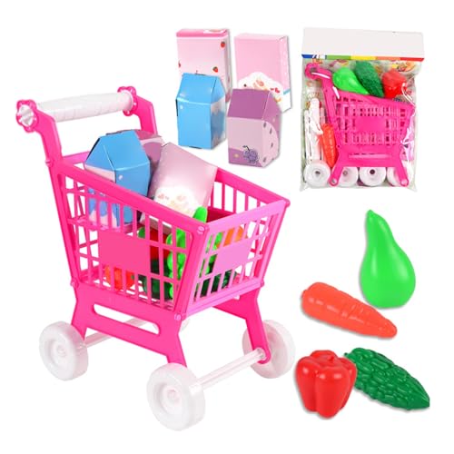 ZJchao Kids Shopping Cart Trolley Play Set 21PCS Rollenspielzeug mit Glatten Kanten Sicherer Plastik für Familieninteraktion und Motorische Fähigkeiten ZJchao Kids Shopping Cart Trolley Play Set 21PCS Rollenspielzeug mit Glatten Kanten Sicherer Plastik für Familieninteraktion und Motorische Fähigkeiten von ZJchao