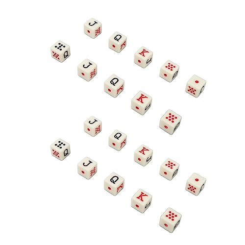 ZJchao Poker Würfel, 20pcs 0,6x0,6x0,6in Square Plastic Yellow JQK Dice 6 Seiten Würfel für Spiele Wie Brettspiele und Digitale Lehrsituationen ZJchao Poker Würfel, 20pcs 0,6x0,6x0,6in Square Plastic Yellow JQK Dice 6 Seiten Würfel für Spiele Wie Brettspiele und Digitale Lehrsituationen von ZJchao
