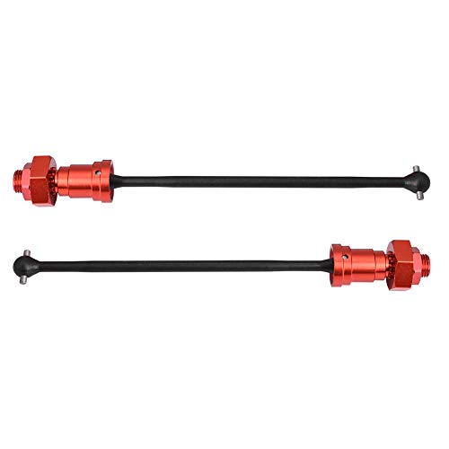 ZJchao RC -Antriebswelle, RC -Autoantriebswelle Teile 1Pair Vordere Heckwelle CVD Dogbone RC -Autoantriebswelle RC Upgrade -Teil für Xmaxx 1/5 Auto (7750r rot) von ZJchao