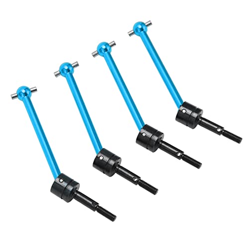 ZJchao RC Car Drive Welle 1/10, 4PCS RC Metall Universal CVD -Antriebswelle Set CVD -Antriebswelle RC Vordere Heckwelle CVD RC Vorderantriebswelle für TT02B 1/10 RC -Auto -Upgrade (Blue) von ZJchao