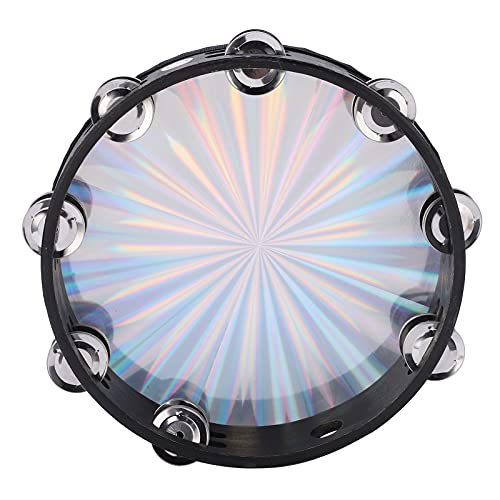 ZJchao Reflektierende 10 -Zoll -ABS Handheld Drum mit Jingles Double Series Percussion Instrument für Musikaufführung und Praxis ZJchao Reflektierende 10 -Zoll -ABS Handheld Drum mit Jingles Double Series Percussion Instrument für Musikaufführung und Praxis von ZJchao