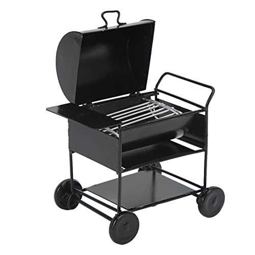 ZJchao Toy Grill, Mini Dollhouse BBQ Grill RC Car Decoration BBQ CART Modell 1/12 Miniatur -Eisen -Miniaturofen Modell für 1/10 RC Crawler Modelle ZJchao Toy Grill, Mini Dollhouse BBQ Grill RC Car Decoration BBQ CART Modell 1/12 Miniatur -Eisen -Miniaturofen Modell für 1/10 RC Crawler Modelle von ZJchao