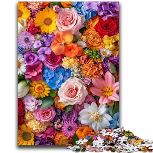Puzzle 1000 Teile für Erwachsene, Künstlerische Blumen, Elefantenspielzeug, Denkspiel, Geburtstagsgeschenk, Geschenke, Wandkunst für Kinder ab 14 Jahren, 26x38cm Puzzle 1000 Teile für Erwachsene, Künstlerische Blumen, Elefantenspielzeug, Denkspiel, Geburtstagsgeschenk, Geschenke, Wandkunst für Kinder ab 14 Jahren, 26x38cm von ZKYUBEK