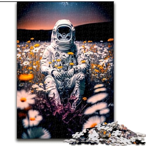 Puzzle für Erwachsene, 1000 Teile, Astronaut und Blume, Kartonpuzzle, Größe 26x38cm, anspruchsvolles Denkspiel – entspannendes Spielzeug für Teenager Puzzle für Erwachsene, 1000 Teile, Astronaut und Blume, Kartonpuzzle, Größe 26x38cm, anspruchsvolles Denkspiel – entspannendes Spielzeug für Teenager von ZKYUBEK