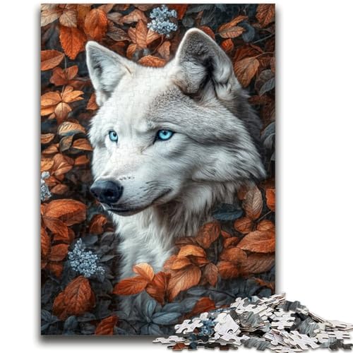 Puzzles für Erwachsene und Jugendliche, Puzzle „Herbstwolf“, Quizspiel zur Förderung der Liebe zwischen Paaren für Kinder ab 14 Jahren, 50x75cm Puzzles für Erwachsene und Jugendliche, Puzzle „Herbstwolf“, Quizspiel zur Förderung der Liebe zwischen Paaren für Kinder ab 14 Jahren, 50x75cm von ZKYUBEK