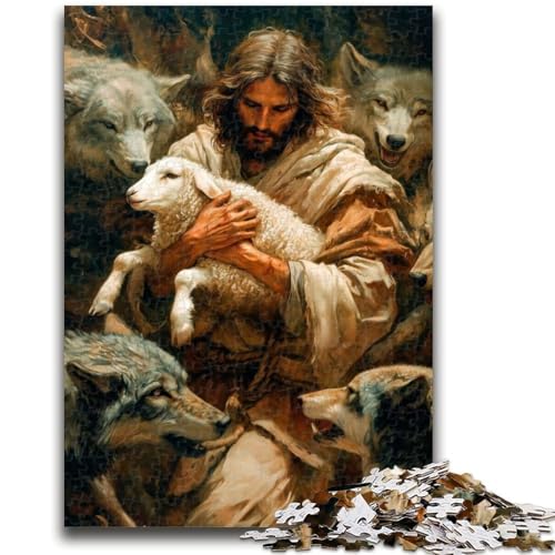 Puzzles für Erwachsene und Jugendliche, Puzzle Jesus, Quizspiel zur Stärkung der Liebe zwischen Paaren für Kinder ab 14 Jahren, 26x38cm Puzzles für Erwachsene und Jugendliche, Puzzle Jesus, Quizspiel zur Stärkung der Liebe zwischen Paaren für Kinder ab 14 Jahren, 26x38cm von ZKYUBEK