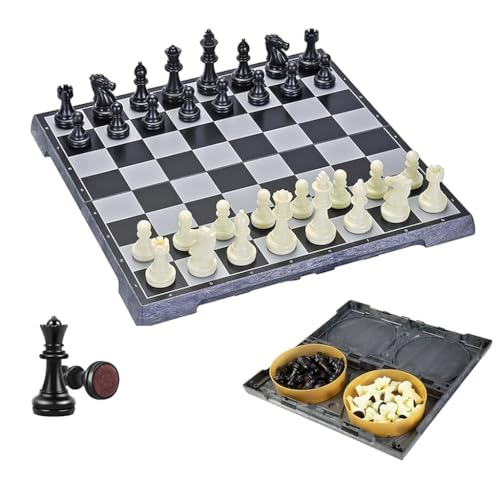 Magnetisches faltbares Reise-Schach-Set, Kinder-Schachspiel-Set, Lernspielzeug und Geschenke von ZLSNOBLE