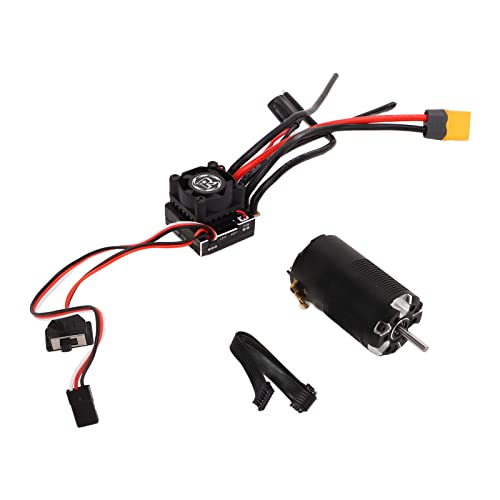 ZLXHDL RC Car Brushless Moto, 3650kv 10,5T 390 Sensored Brushless Moto mit TS80 Sensored Brushless ESC-Set für ferngesteuertes Auto von ZLXHDL