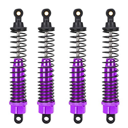 ZLXHDL Rc-Stoßdämpfer, 4 Stück, 4,3 Zoll, Rc-Stoßdämpfer, Dämpfer 108004, kompatibel für Hsp/Redcat Exceed Rc 1:10 (Purple) von ZLXHDL