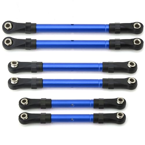 Verstellbare Spannschlösser vorne und hinten Zugstangen Lenkgestänge Spurstangenköpfe Servo Link Rod Kompatibel mit Traxxas Slash Hoss Rustler Stampede 4x4 Upgrade Parts von ZLYLVRC