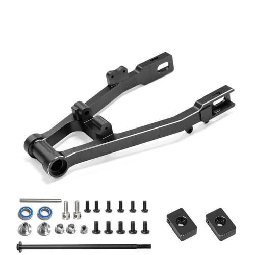 ZLiT Für LOSI 1/4 Promoto-MX Hinterschwingarm, Hinterradsitz aus Aluminiumlegierung für LOSI 1/4 Promoto-MX RC Auto (schwarz) von ZLiT