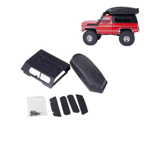 ZLiT Für Traxxas 1/18 RC Car Box Deckel Abdeckung Gepäckträger Ersatz Gepäckkoffer 3D Box Deckel Abdeckung für Traxxas 1/18 TRX-4M K10 RC Car (Box Cover + Gepäckkoffer) von ZLiT