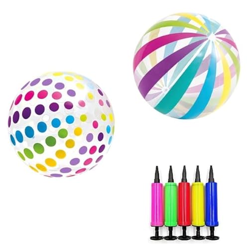 ZMDMAH 2 Stück Wasserball, 28 cm Kombination aus Flecken und Streifen Wasserball Aufblasbar Set Aufblasbarer Ball Strandball, Wasserball Aufblasbar für Beach Pool Party Wasserspielzeug ZMDMAH 2 Stück Wasserball, 28 cm Kombination aus Flecken und Streifen Wasserball Aufblasbar Set Aufblasbarer Ball Strandball, Wasserball Aufblasbar für Beach Pool Party Wasserspielzeug von ZMDMAH