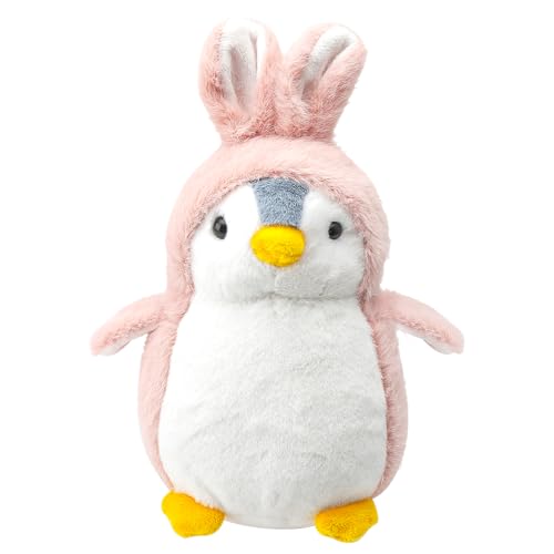 ZMDMAH Pinguin Kuscheltier, Pinguin Stofftier Plüschtier, Süßer Pinguin für Kinder, Plüschpinguin Geschenke für Jungen Mädchen Kinder (Rosa, 20cm) von ZMDMAH