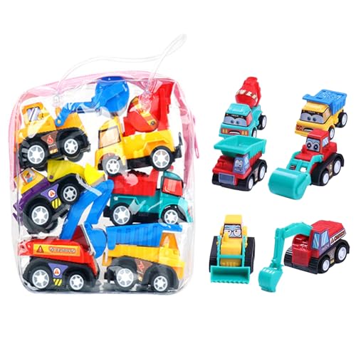 12 Stück Zurückziehen Spielzeugautos ab 2 3 4 5 6 Jahre Bagger Autos Spielzeug Baustellenfahrzeuge Kinderspielset Mini Truck Modellautos Aufziehautos Geschenkset für 1 2 3 jährige Jungen Madchen von ZMNVHJ