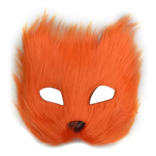 ZMYING Halloween-Cosplay-Gesicht, Plüsch-Katzengesicht, Tier, Cosplay, Gesicht für Kinder, Erwachsene, Maskeraden, Karneval ZMYING Halloween-Cosplay-Gesicht, Plüsch-Katzengesicht, Tier, Cosplay, Gesicht für Kinder, Erwachsene, Maskeraden, Karneval von ZMYING