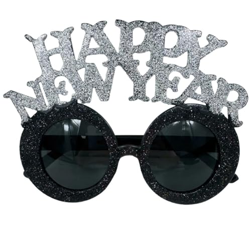 ZMYING Happy New Year Brille für Fotografie Requisiten Party Brille für Neujahrspartys Weihnachten Hochzeit Geburtstag von ZMYING