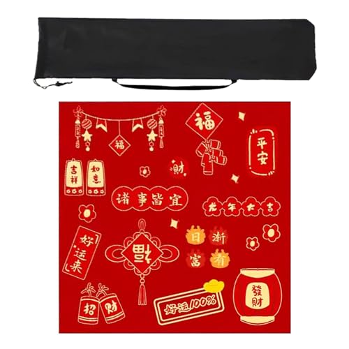 ZNQNDSR Geräuschreduzierende Mahjong-Matte, chinesische rutschfeste, verschleißfeste Mahjong-Tischmatte, geeignet für Mahjong-Poker(Style 7,60x60cm) von ZNQNDSR