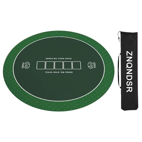 ZNQNDSR Quadratische Mahjong-Tischunterlage Für Mahjon-Poker, Mahjong-Matte Mit Aufbewahrungstasche, Spielmatte Für Mahjong-Kartenspiele(Green,100cm/39in) von ZNQNDSR