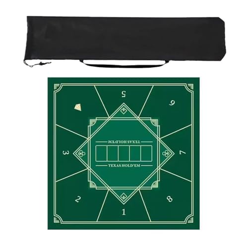 ZNQNDSR Verdickte Mahjong-Tischmatte, Mahjong-Spielmatte mit Aufbewahrungstasche, verdicktes Mahjong-Pad, rutschfeste Geräuschreduzierung(Square 2,60x60cm) von ZNQNDSR